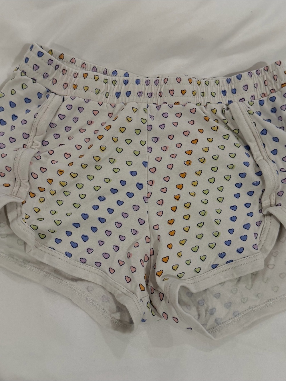 Roller Rabbit Disco Rainbow Heart Print Shorts